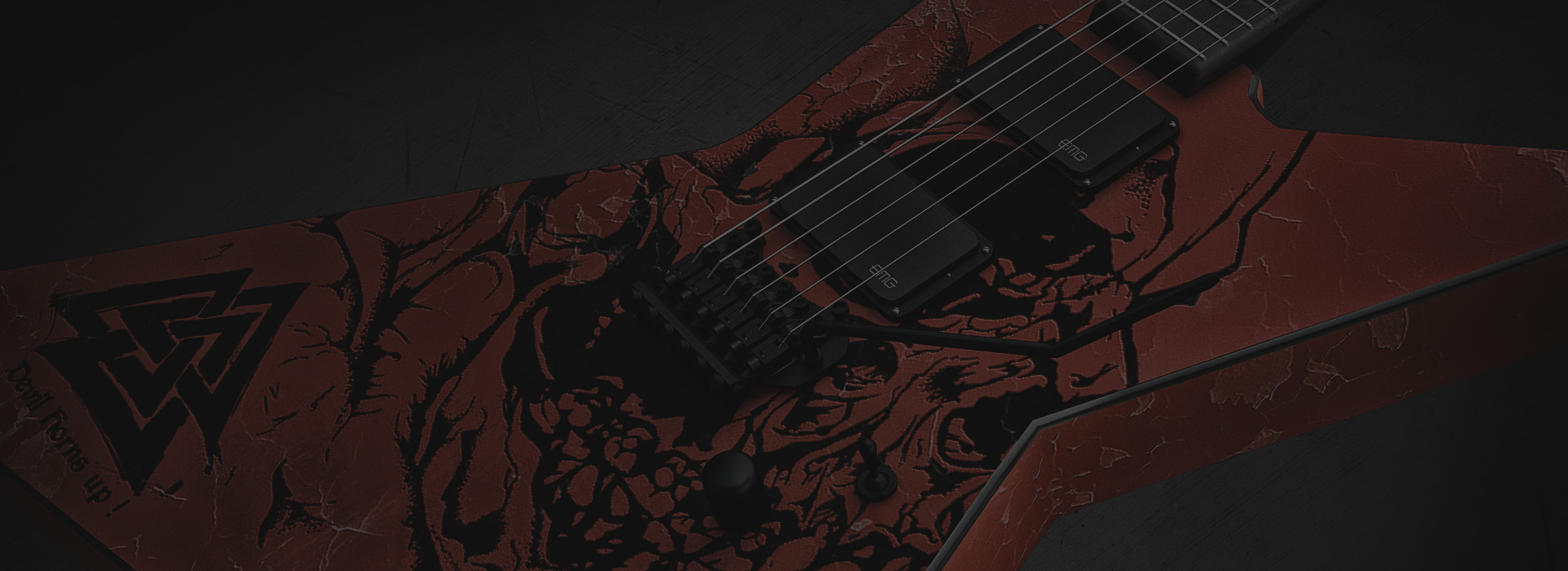 Cg Replica of an ESP Explorer Guitar